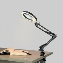 Load image into Gallery viewer, Flexible LED Lighted Magnifying Desk Glass Lamp