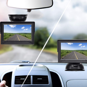 Car Rear View License Plate Backup Camera Kit With Monitor