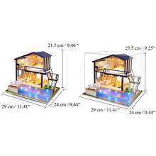 Load image into Gallery viewer, Modern Miniature Lighted DIY Dollhouse Kit