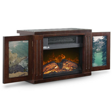 Load image into Gallery viewer, Portable Indoor Outdoor Wood Burning Fireplace Heater