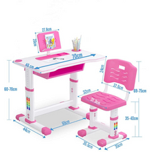 Load image into Gallery viewer, Premium Kids Adjustable Study Desk And Chair Set