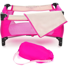 Load image into Gallery viewer, Premium Portable Baby Doll Crib Bed Set