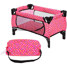 Load image into Gallery viewer, Premium Portable Baby Doll Crib Bed Set