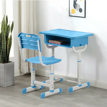 Load image into Gallery viewer, Kids Wooden Homework Study Desk And Chair Set