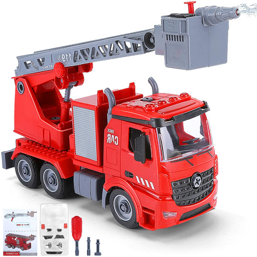 Realistic Kids DIY Fire Engine Truck Toy
