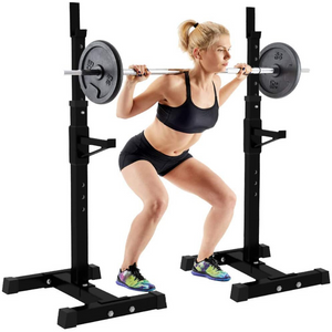 Portable Home Gym Adjustable Half Squat Rack Stand