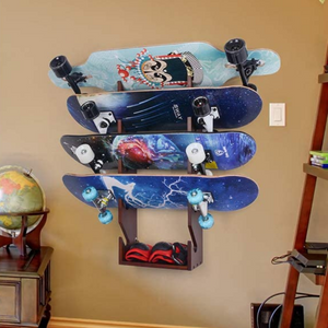 Heavy Duty Skateboard Wall Mounted Holder Rack