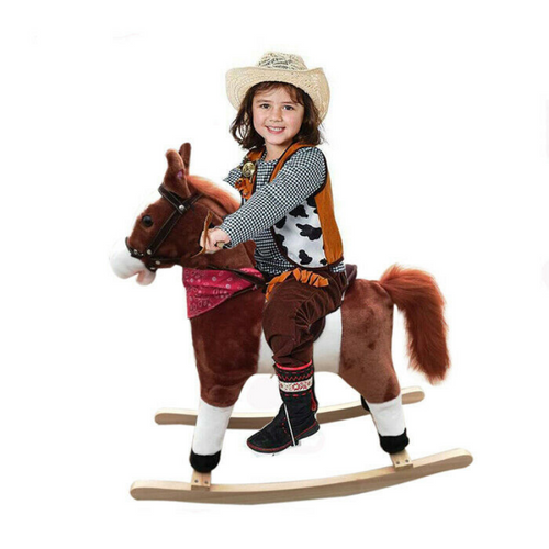 Premium Kids Wooden Rocking Toy Horse