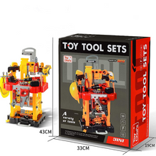 Load image into Gallery viewer, Premium Kids Toy Tool Work Bench 83pcs