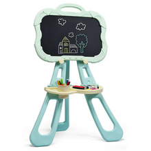 Load image into Gallery viewer, Portable Kids 4 in 1 Magnetic Chalkboard Art Easel