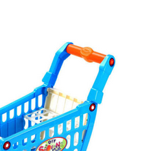 Load image into Gallery viewer, Kids Colorful Play Grocery Shopping Toy Cart