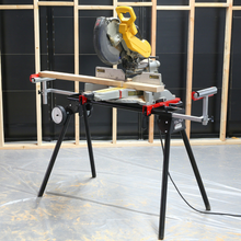 Load image into Gallery viewer, Universal Heavy Duty Rolling Miter Saw Stand With Wheels