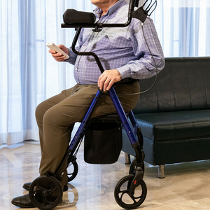 Premium Standing Upright Senior Walker With Seat