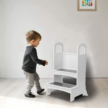 Load image into Gallery viewer, Kids Learning Kitchen Helper Tower Step Stool