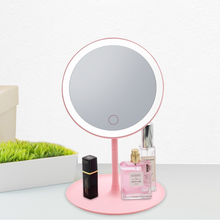 Load image into Gallery viewer, Compact Adjustable LED Light Up Makeup Face Mirror