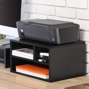 Large Premium Desktop Wooden Printer Stand With Storage