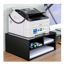 Load image into Gallery viewer, Large Premium Desktop Wooden Printer Stand With Storage