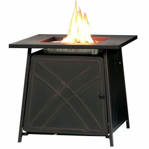 Modern Freestanding Outdoor Propane Patio Firepit Table