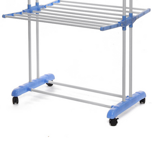 Heavy Duty Portable Rolling Clothes Free Standing Hanger Rack