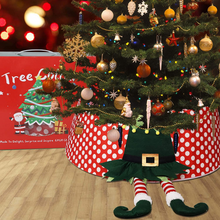 Load image into Gallery viewer, Decorative Elf Christmas Tree Collar Basket