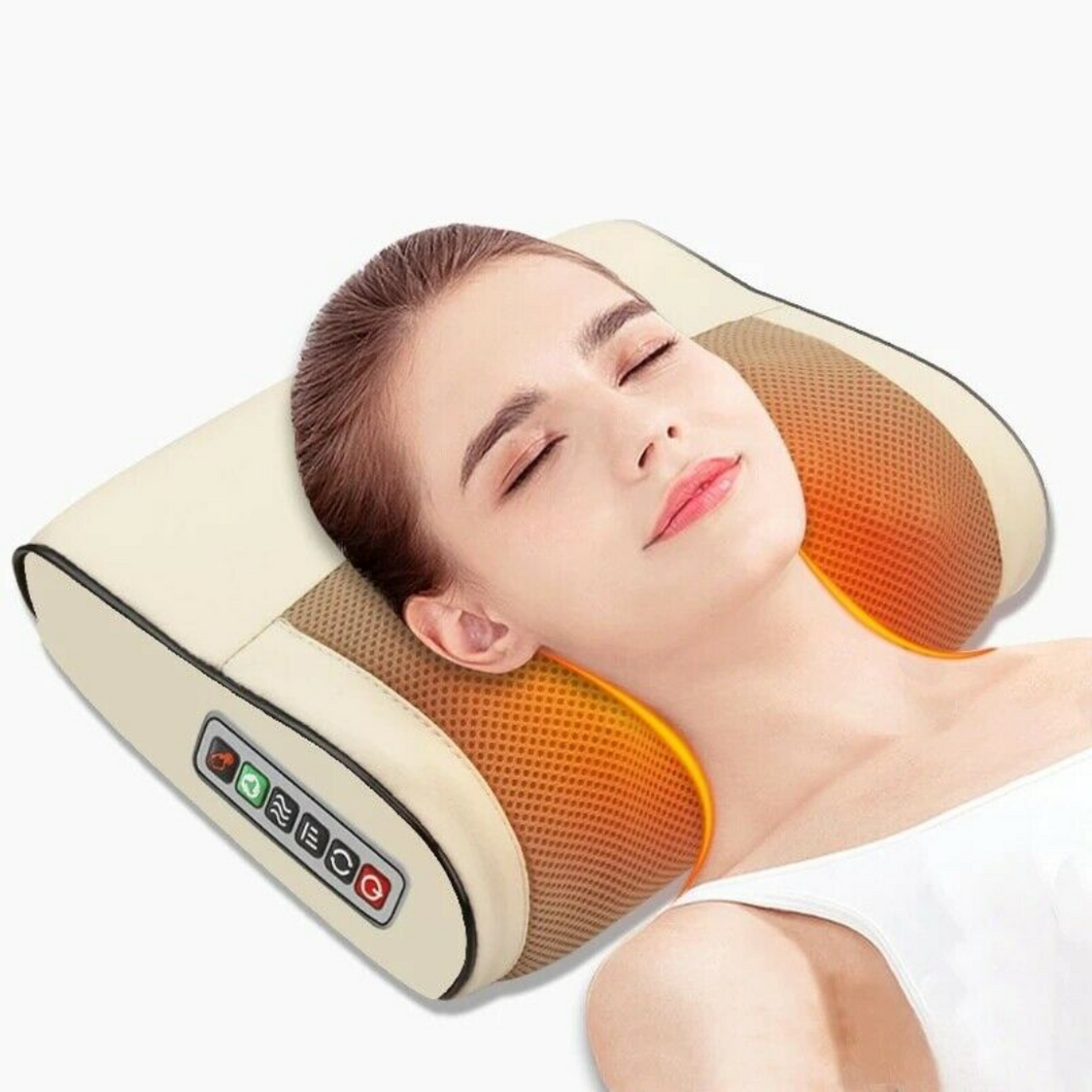 Premium Heated Electric Neck Shiatsu Massage Pillow