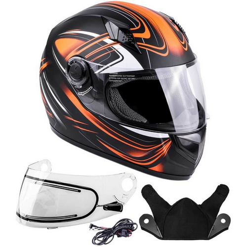 Full Face Heated Adult Snowmobile Helmet