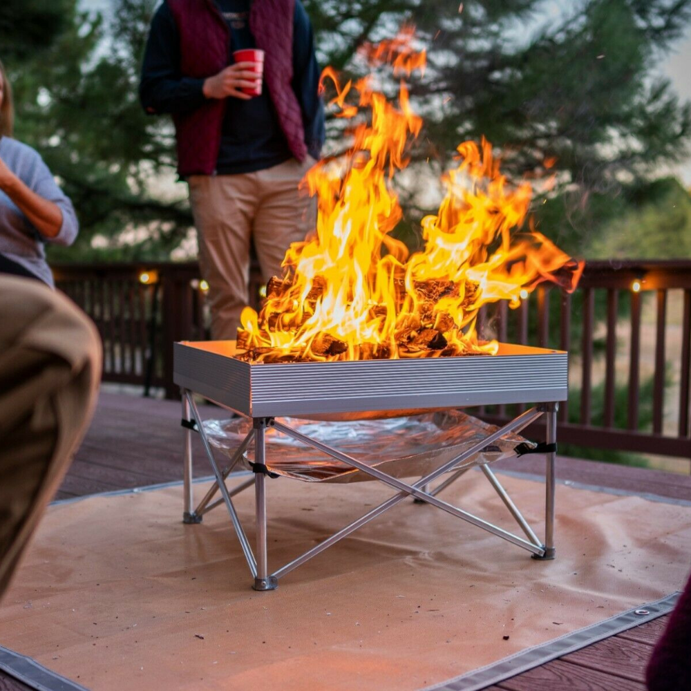 Portable Outdoor Pop Up Wood Burning Backyard Patio Fire Pit