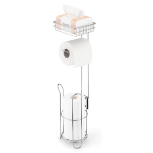 Free Standing Toilet Paper Roll Holder | Zincera