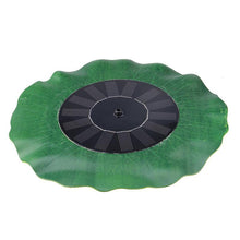 Load image into Gallery viewer, Solar Powered Leaf Shaped Garden Bird Bath Water Fountain Pump | Zincera
