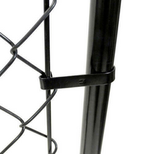 Load image into Gallery viewer, Large Heavy Duty Chain Link Black Metal Fence Gate 4&#39; x 3&#39;3&quot;