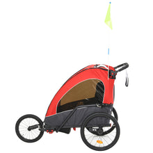 Load image into Gallery viewer, Foldable 3 in 1 Kids Bike Trailer Wagon Cart