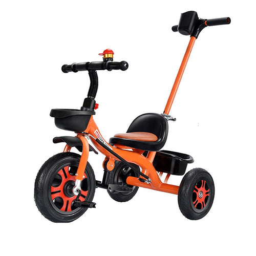 Foldable Compact Kids Three Wheel Push Tricycle Bike