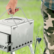 Load image into Gallery viewer, Small Outdoor Freestanding Portable Wood Burning Stove