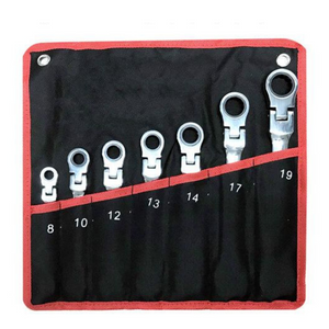 Flex Head Ratcheting Metric Wrench Set | Zincera