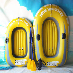 Inflatable Fishing Blow Up Row Boat River Raft