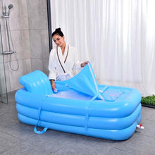 Load image into Gallery viewer, Large Portable Inflating Shower Bathtub For Adults