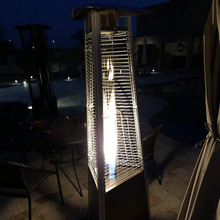 Load image into Gallery viewer, Hiland Tall Outdoor Glass Tube Pyramid Propane Gas Patio Heater 70&quot;