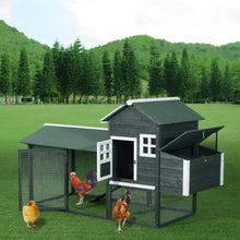 Load image into Gallery viewer, Large Spacious Portable Wooden Backyard Chicken Coop 84&quot;