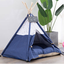 Load image into Gallery viewer, Large Spacious Pop Up Custom Pet Dog Teepee Bed Tent