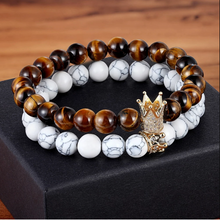 Load image into Gallery viewer, Crown Stacked Bracelet | Zincera