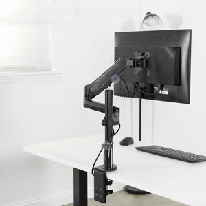 Adjustable Single Computer Desk Mounted Monitor Arm 17" - 32"