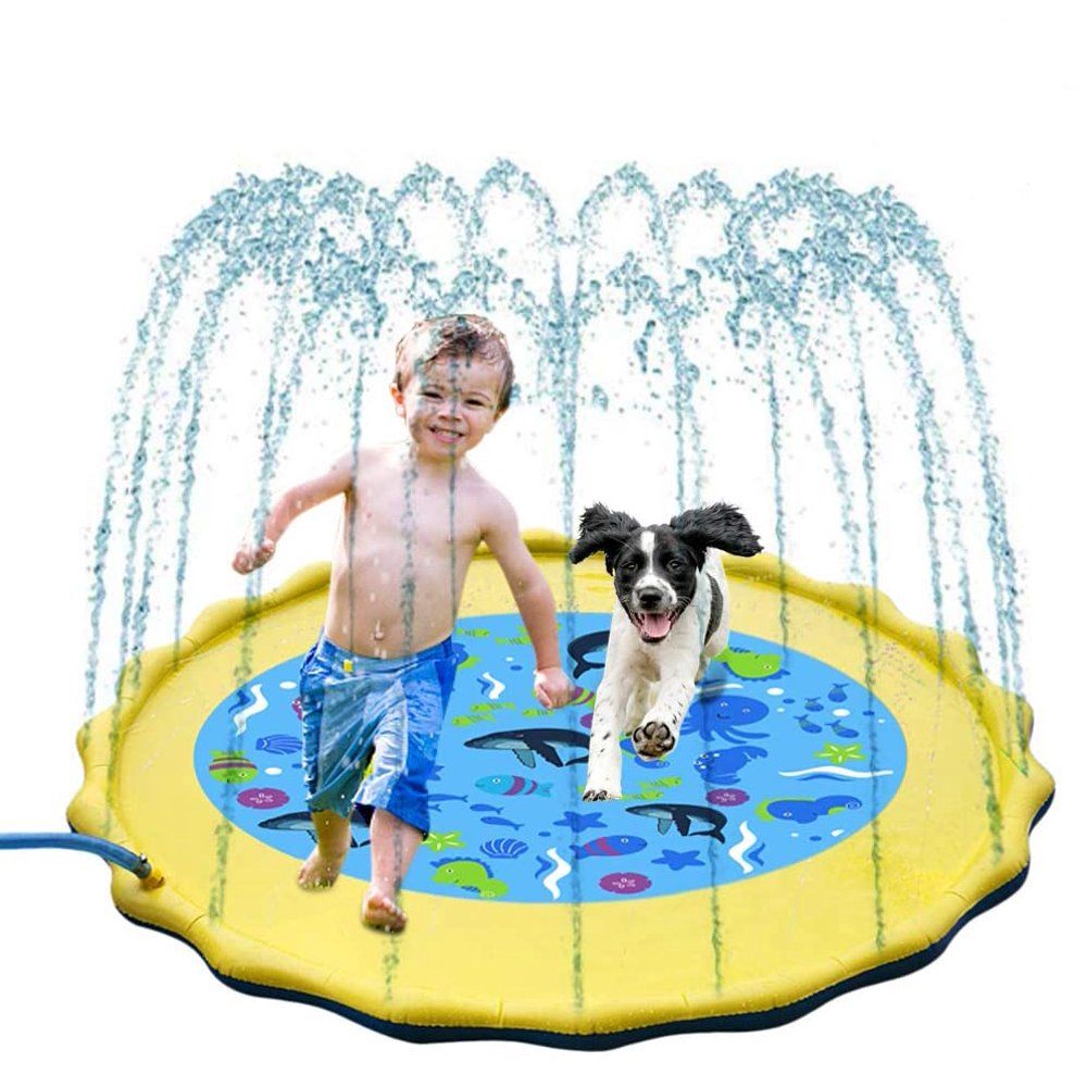 Kids Inflatable Sprinkler Backyard Splash Pad Mat