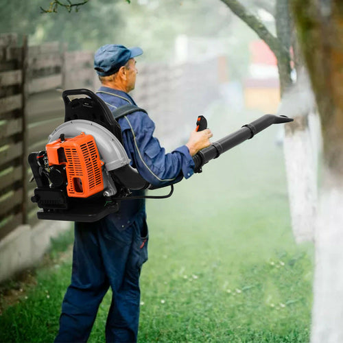 Powerful Lightweight Gas Powered Backpack Leaf Blower 63cc