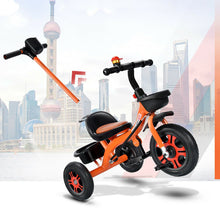 Load image into Gallery viewer, Foldable Compact Kids Three Wheel Push Tricycle Bike