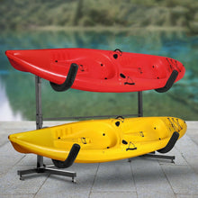 Load image into Gallery viewer, Heavy Duty Freestanding Outdoor Kayak Holder Storage Rack Stand