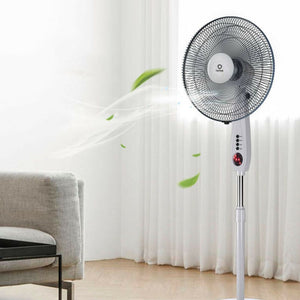 Powerful Standing Floor Pedestal Oscillating Fan With Remote