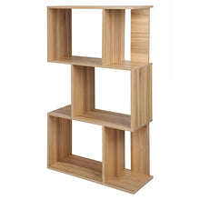 Load image into Gallery viewer, Large Standing Office Wood Book Organizer Storage Shelf 6 Cubes