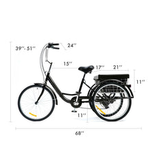 Load image into Gallery viewer, Portable Premium Adult Three Wheel Tricycle Bike
