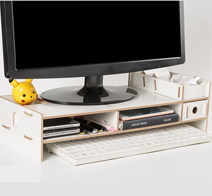 Computer Monitor Riser Mount Stand With Drawer | Zincera
