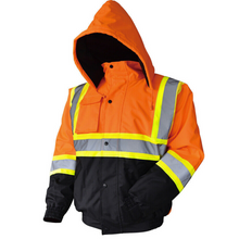 Load image into Gallery viewer, Premium Insulated High Visibility Rain Reflective Jacket